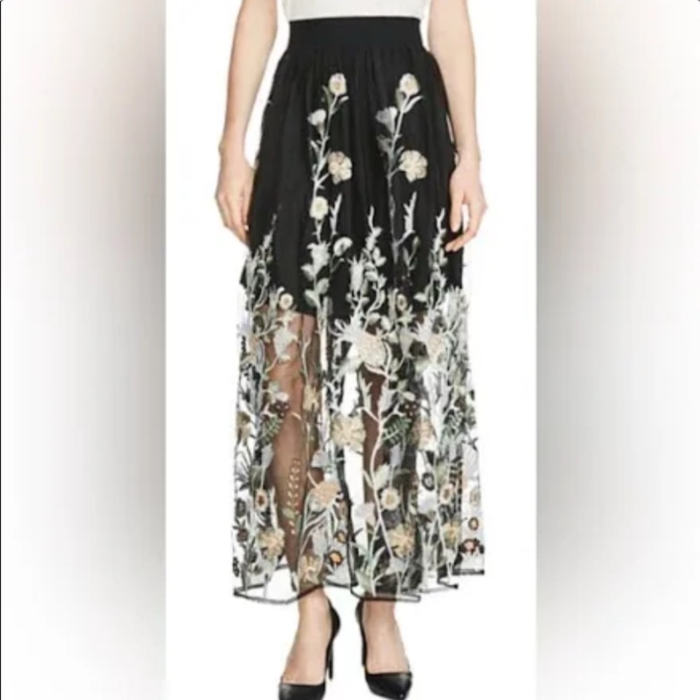 Maje Boho Lace Maxi Skirt